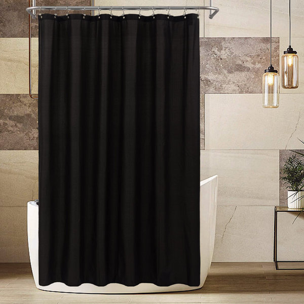 Latitude Run® Extra Long Fabric Shower Curtain Liner Waterproof 72" X